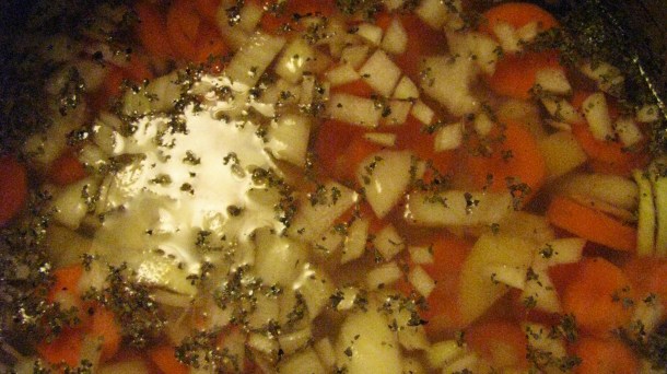 The alchemy of soup.  I've always marveled at the way a bunch of ingredients transforms into soup.