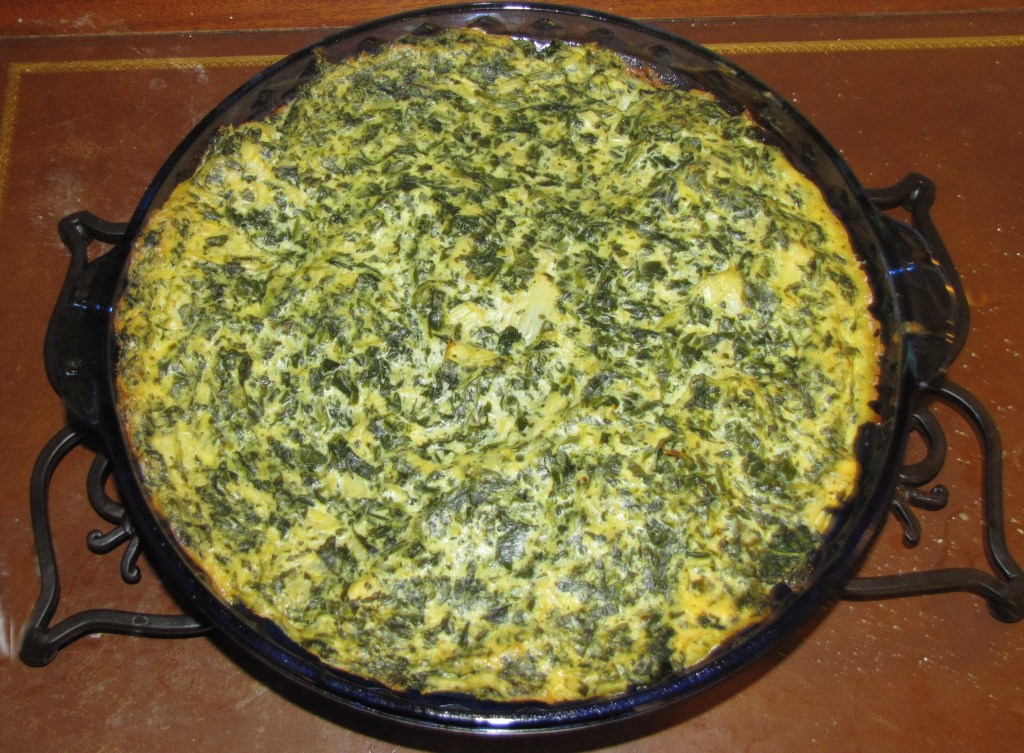 Vegan Spinach Artichoke Quiche