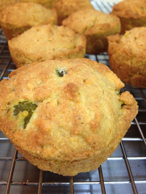 Gluten-free Jalapeno Cheddar Cornbread Muffins