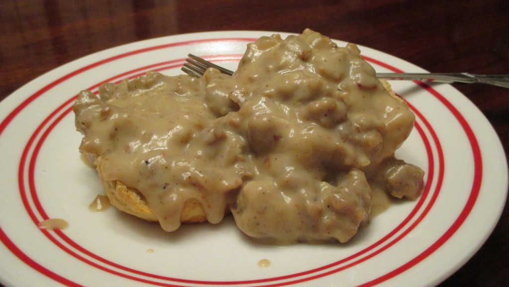 vegan sausage gravy biscuits 2