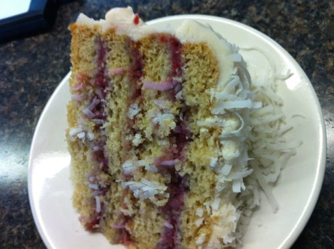 Raspberry Zinger Layer Cake