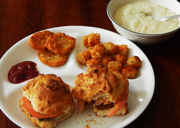 sunday breakfast grits