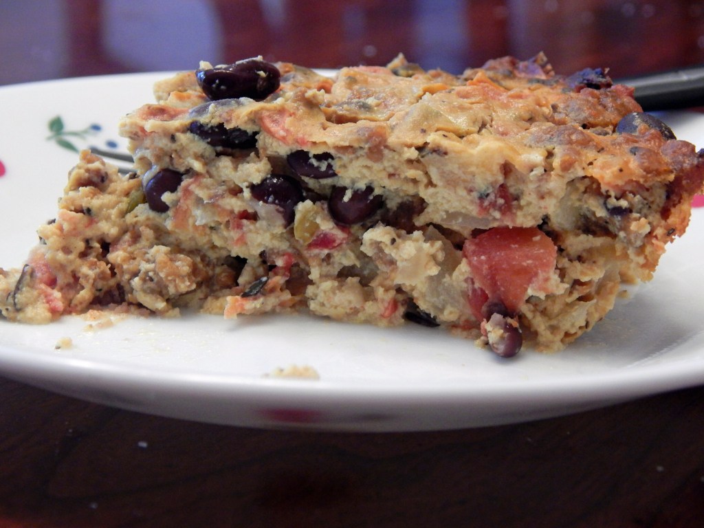 Vegan Southwestern Quiche With Black Beans and Chorizo