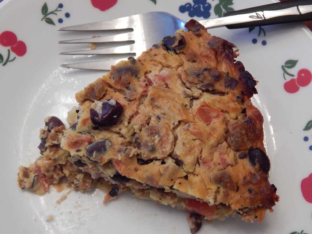 Sunday Breakfast:  Vegan Southwestern Quiche with Black Beans and “Chorizo”