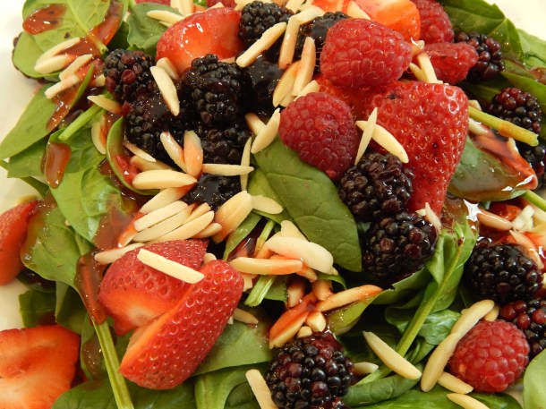 Treetops Cafe Salad Close Up