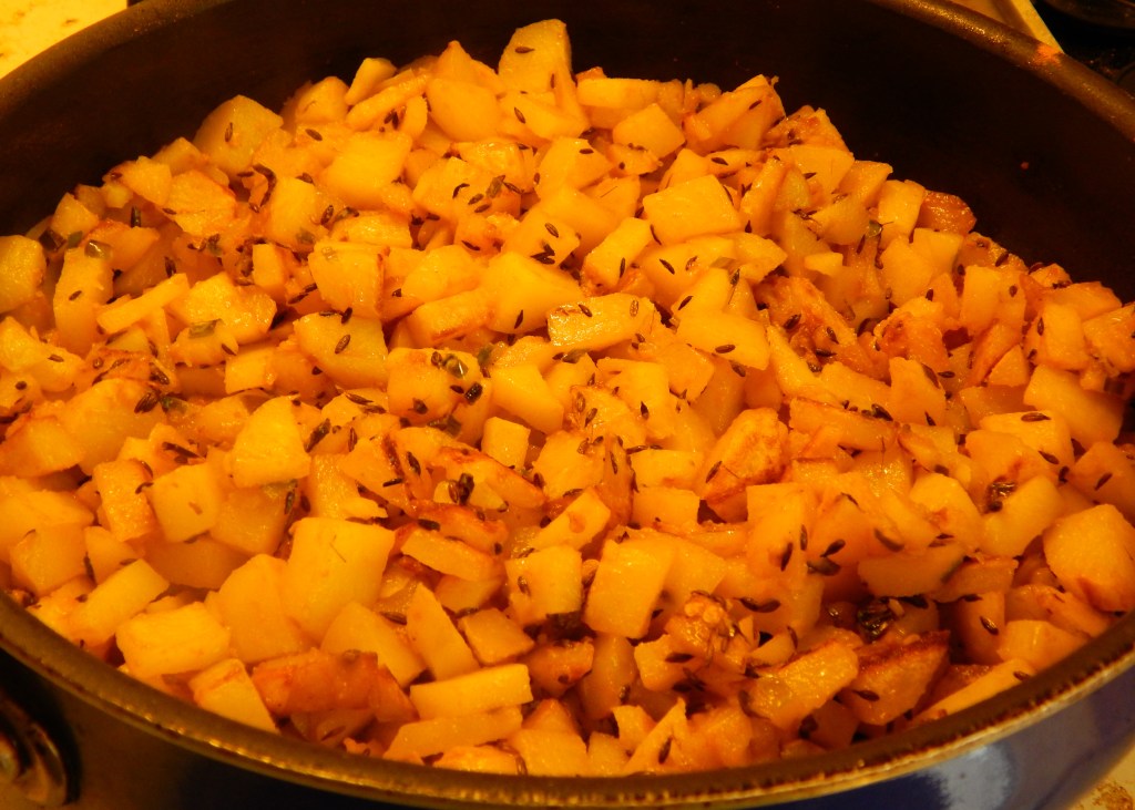 Aloo Jeera Cooked