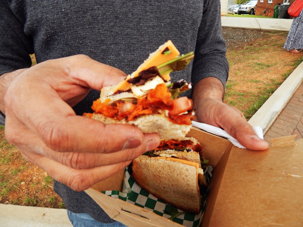 Bean Vegan Cuisine's Club Sandwich