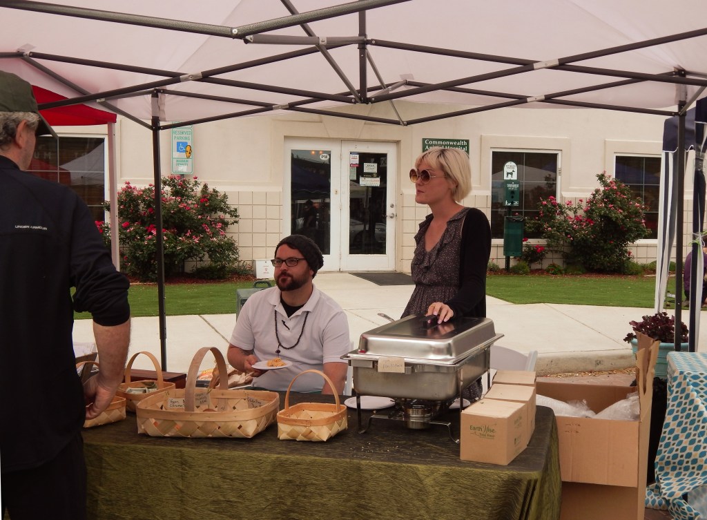 Fern, Flavors From The Garden booth at Charlotte Vegfest