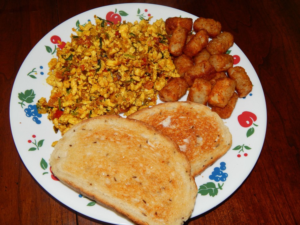 Sunday Breakfast Indian Tofu Scramble (Tofu Bhirji)