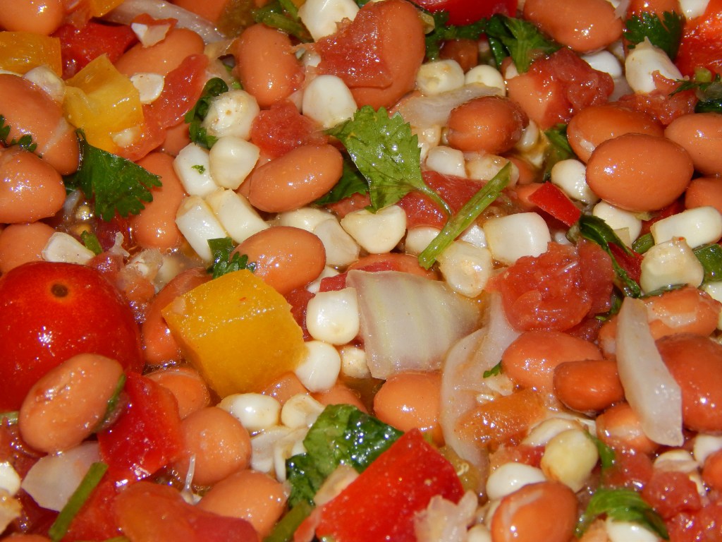 Pinto Bean Salad Close Up