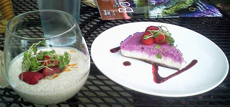 Luna's Chia Pudding and Lemon Berry Cheesecake