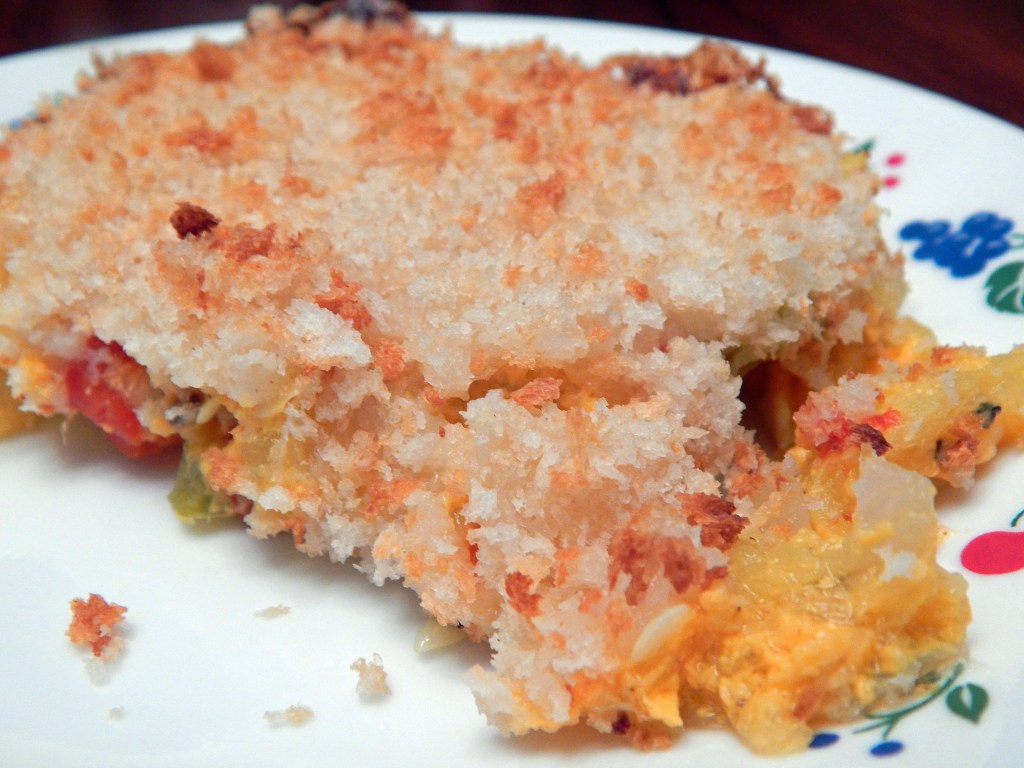 squash casserole cooked
