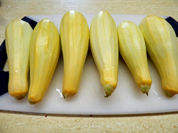 Peeled Yellow Squash