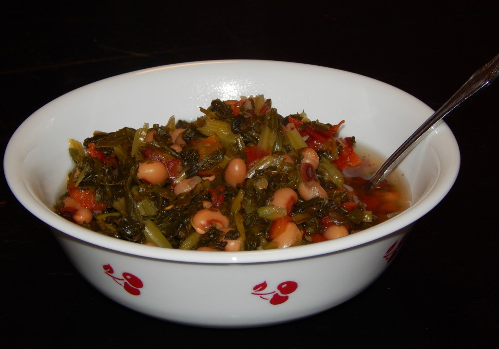 black eyed peas and collard greens bowl 2