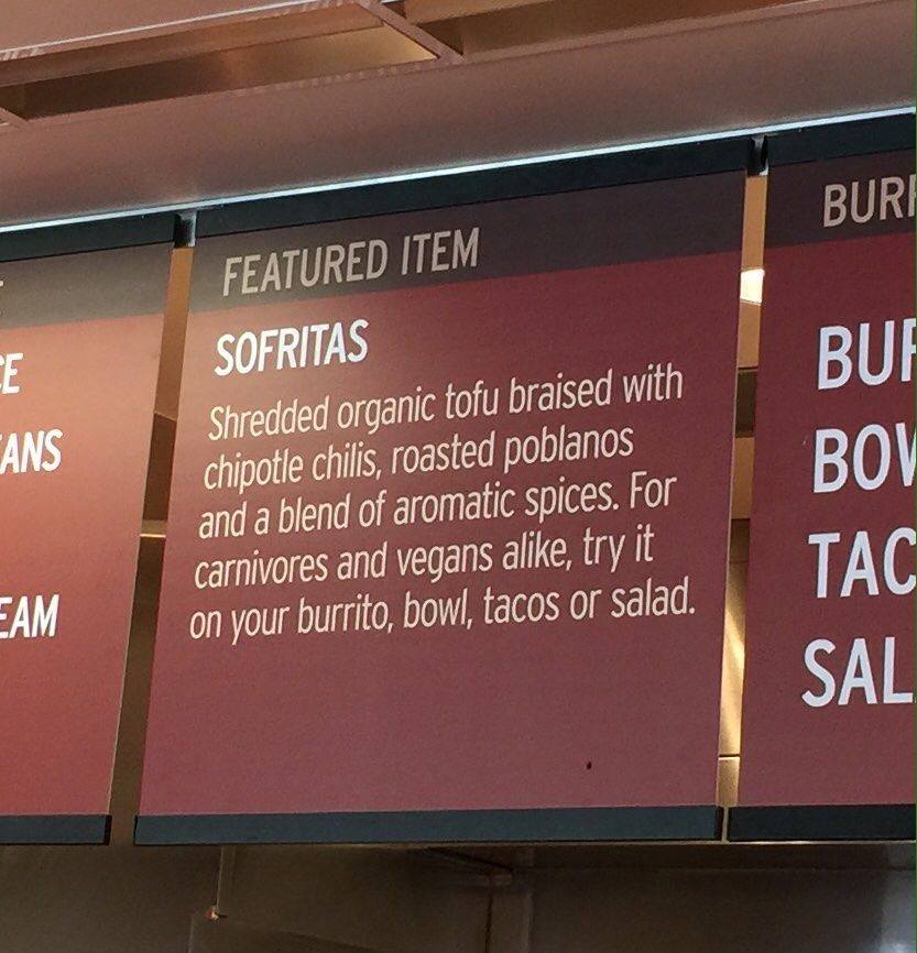 Chipotle In Store Sign