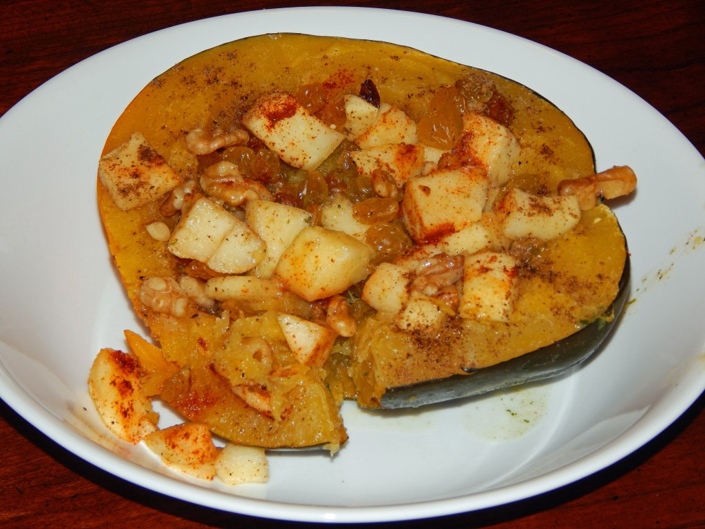 acorn squash on plate