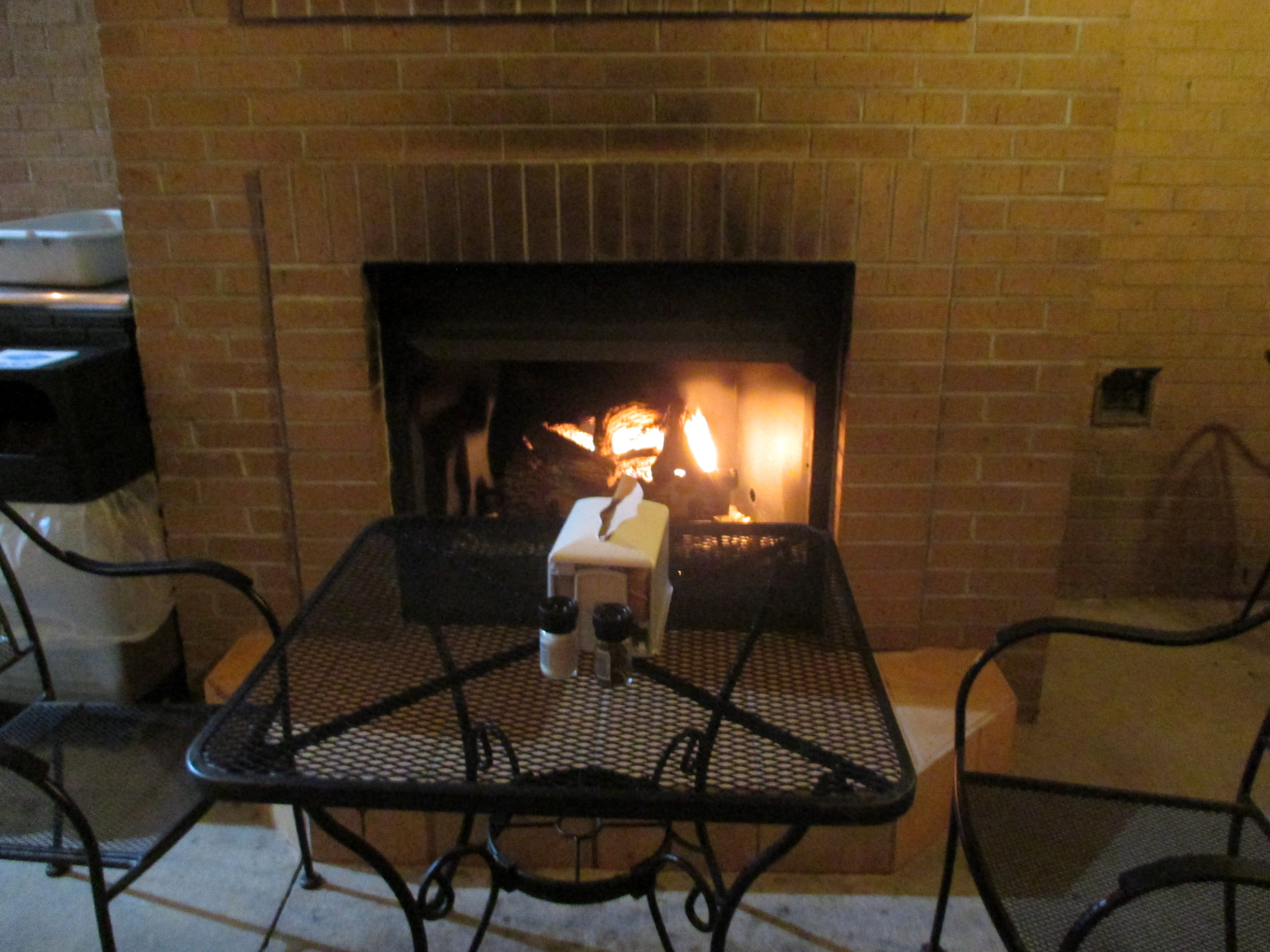 fireplace at Bay Naturals