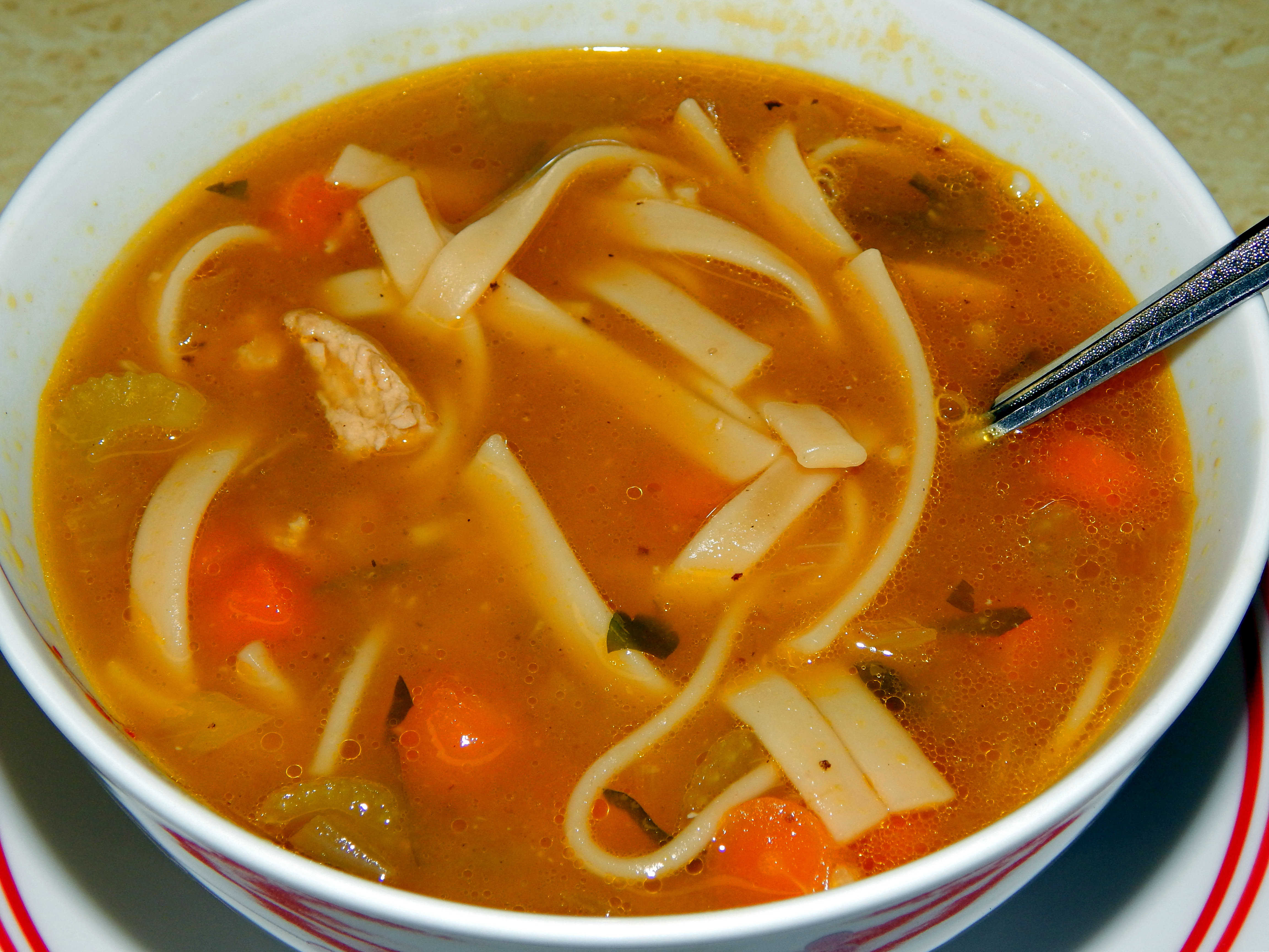 Chicken Noodle Soup Close Up 2
