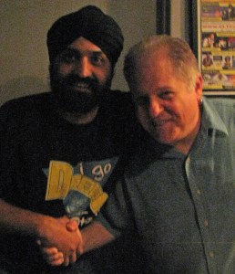 Rich Guzzi at The Comedy Zone in 2012. (I have no idea how that bearded guy keeps photobombing all my pictures.)