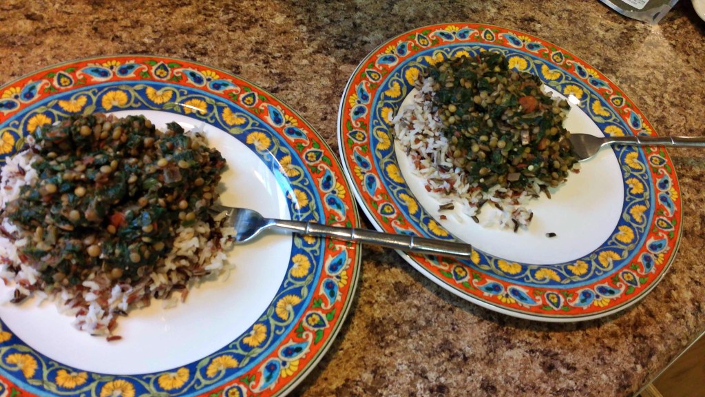 Leafy Lentils Plated