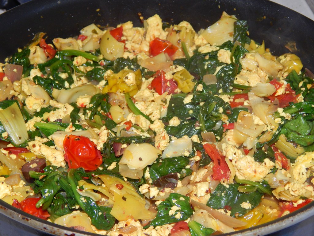 Greek Tofu Scramble