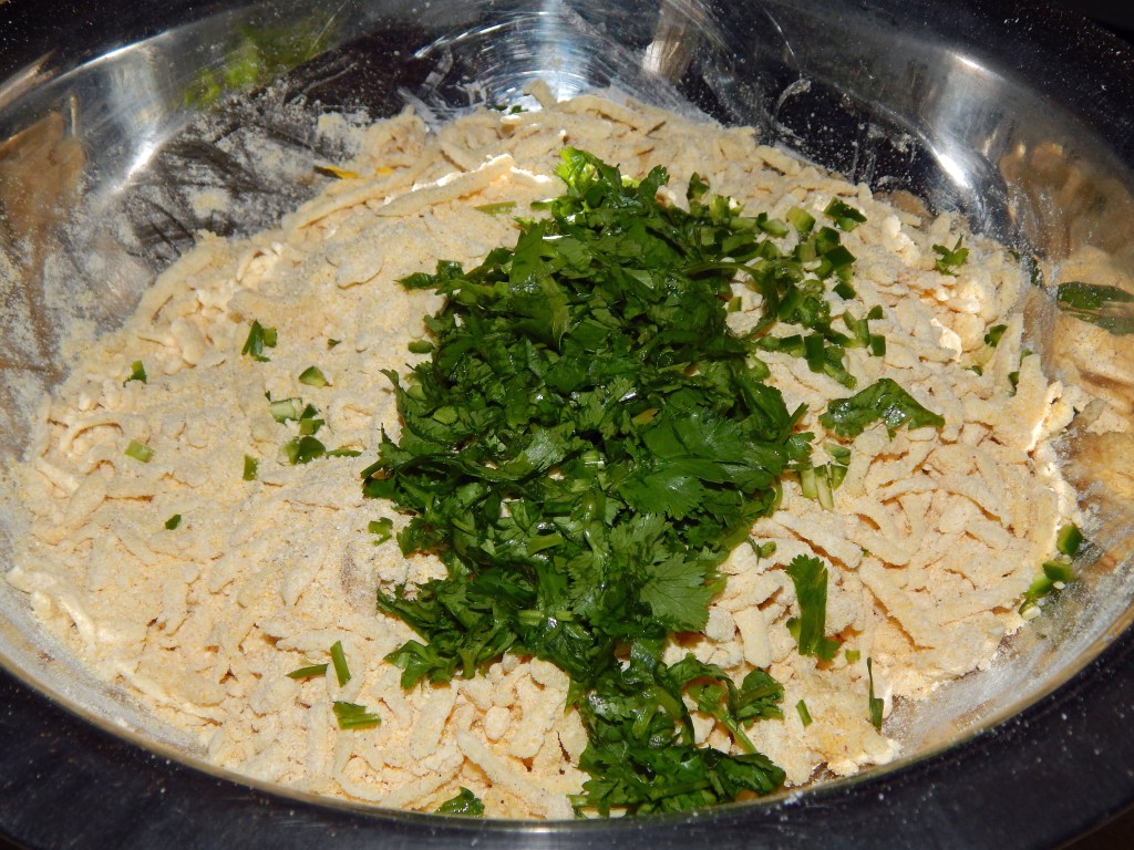 Cornmeal with Chili and Cilantro