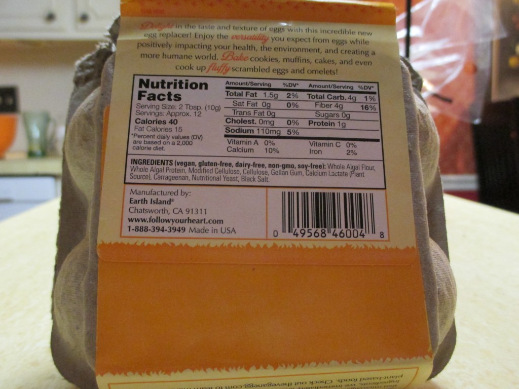 Vegan Egg Nutrition Facts
