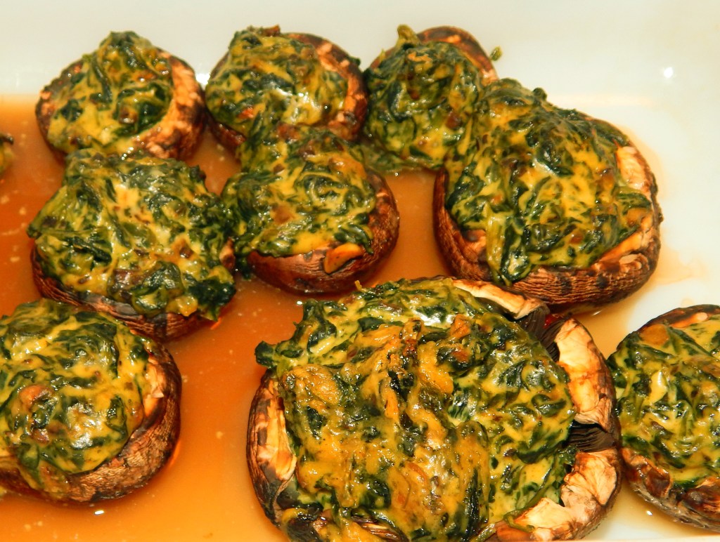 Baked Stuffed Curried Mushrooms Cropped