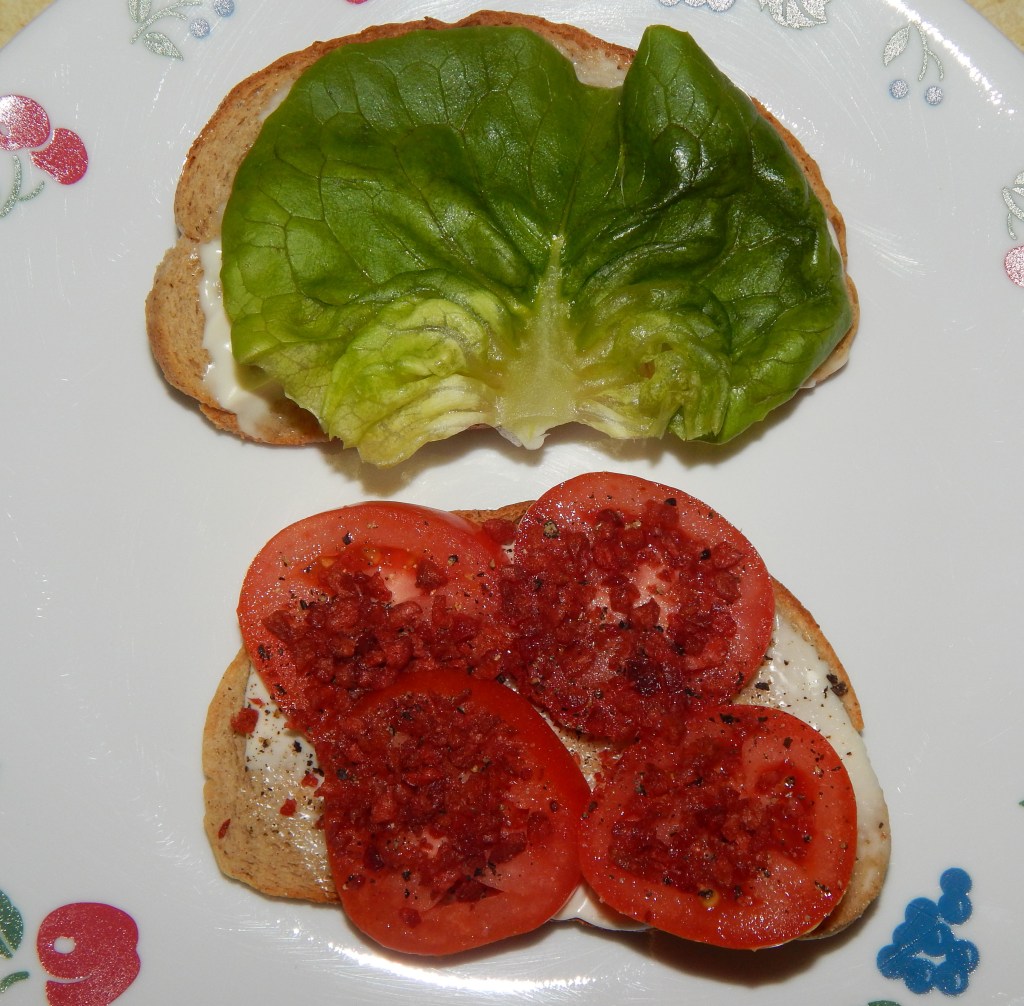 Southern Tomato Sandwich In The Making - Vegan