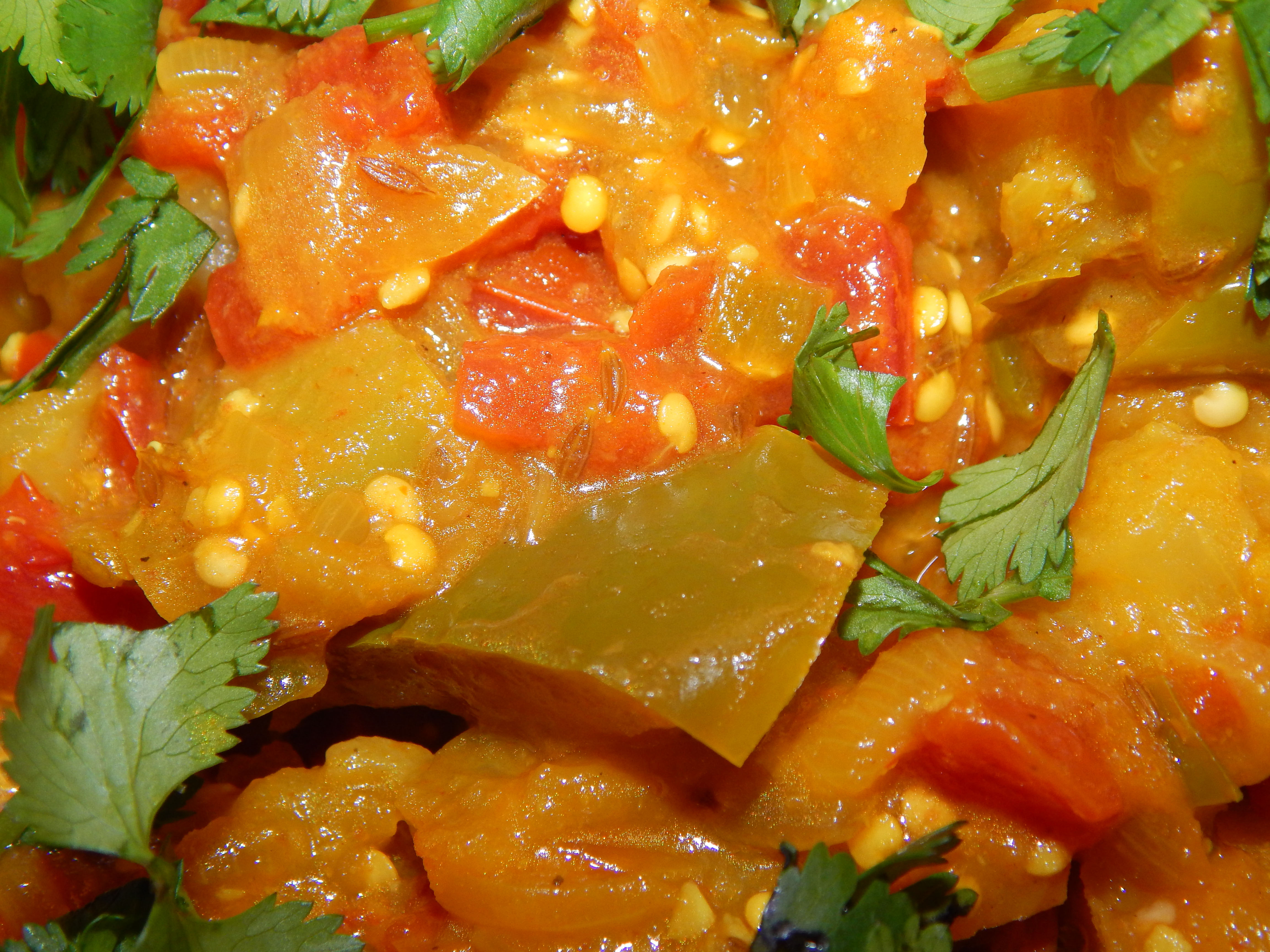 Baingan Aloo Close Up