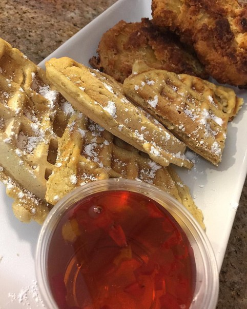 Vegganers Luck ChickN Waffles