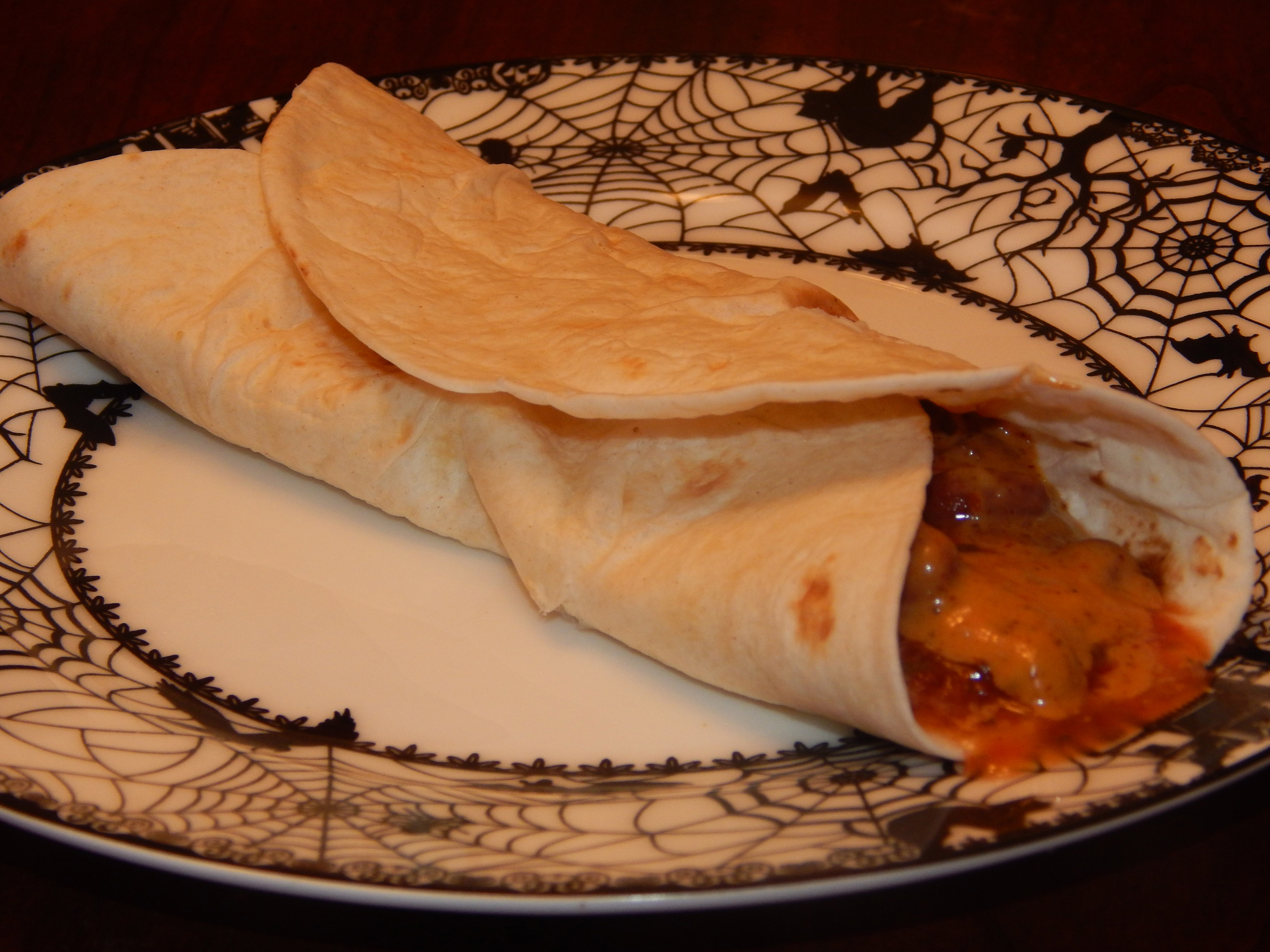 Not Yo Mamas Chili Bean Cream Cheese Dip Burrito