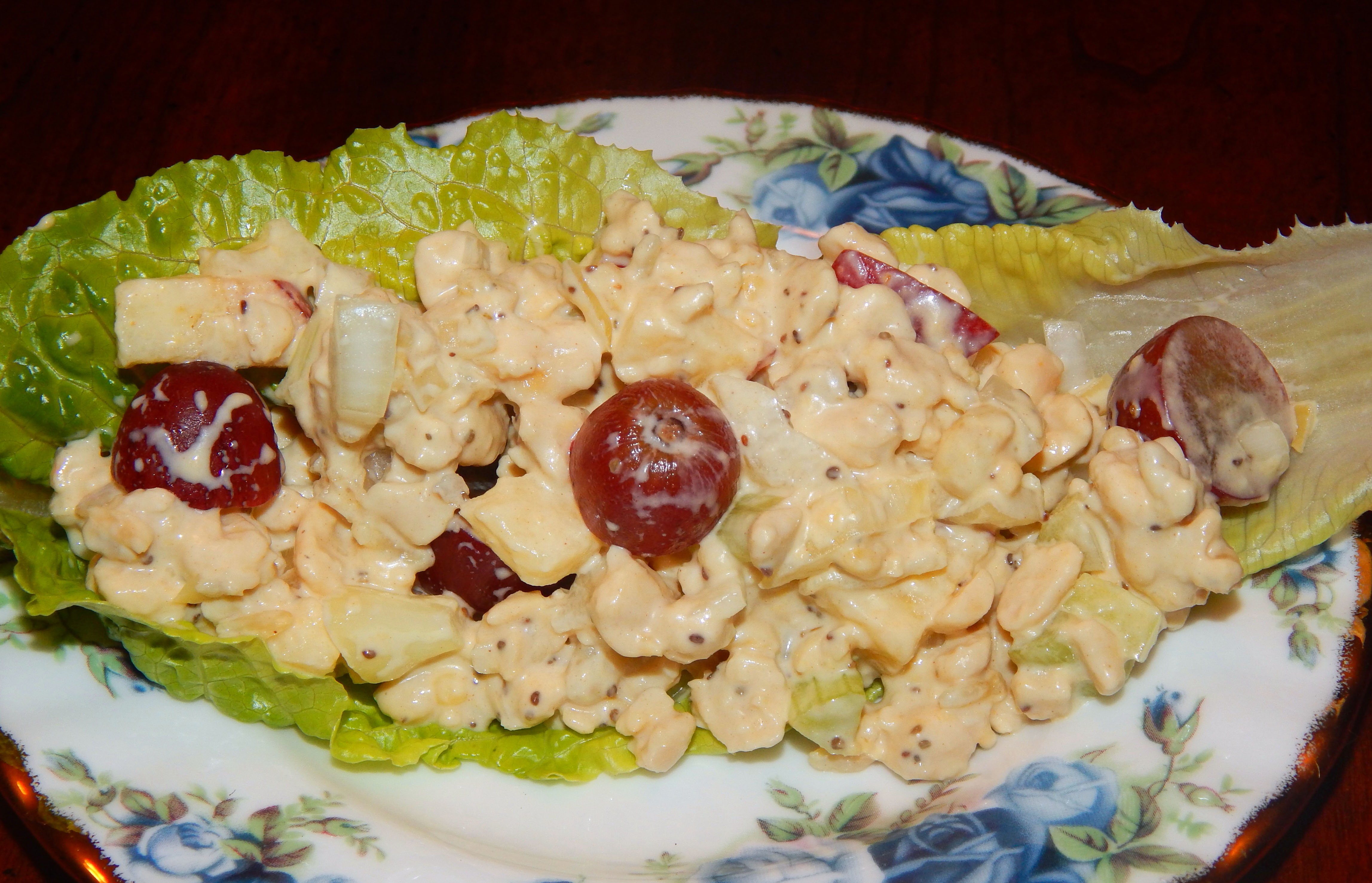 Tempeh Waldorf Salad Lettuce Boat 3