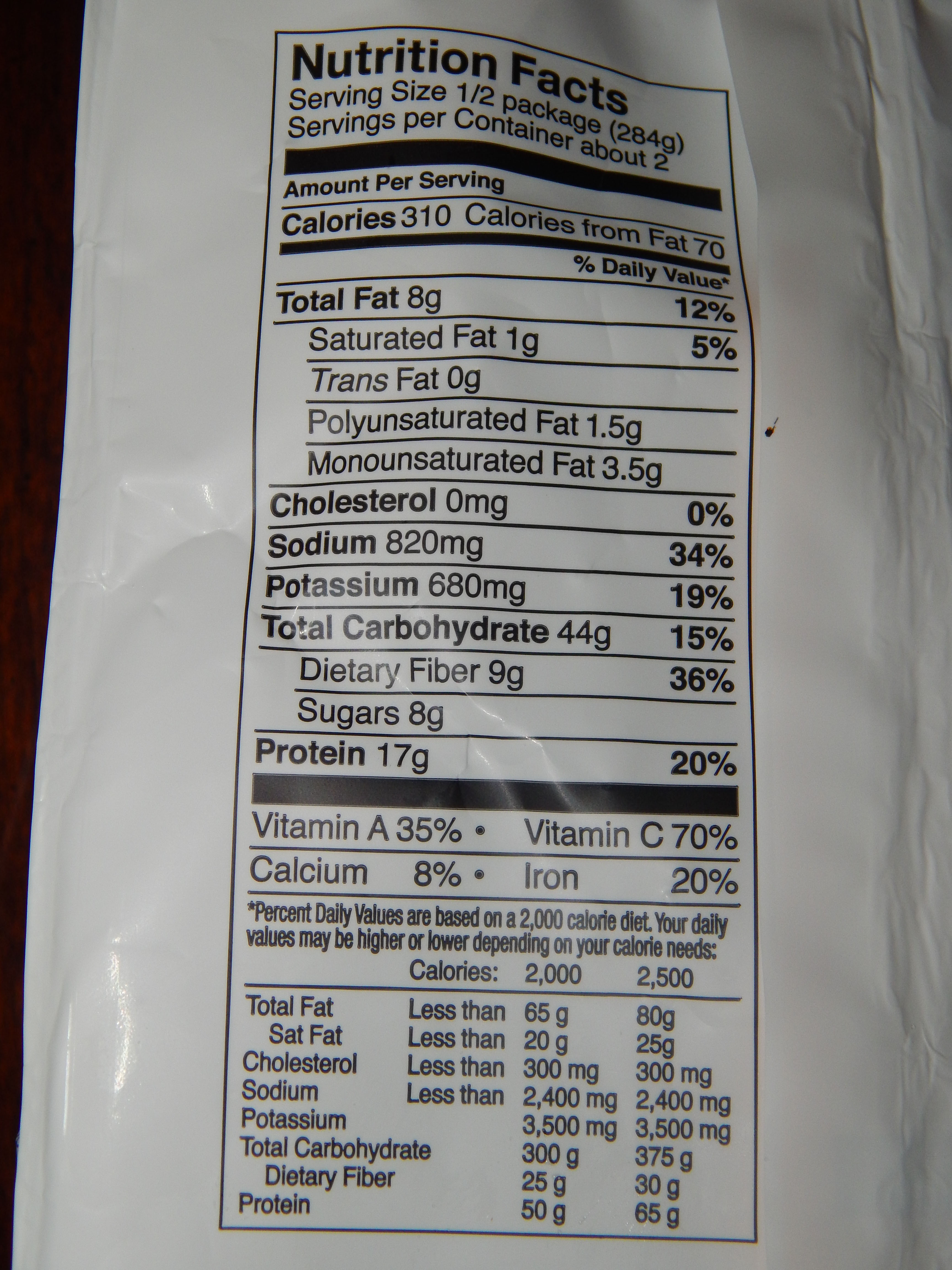 Gardein Chick'n Fiesta Nutritional Info