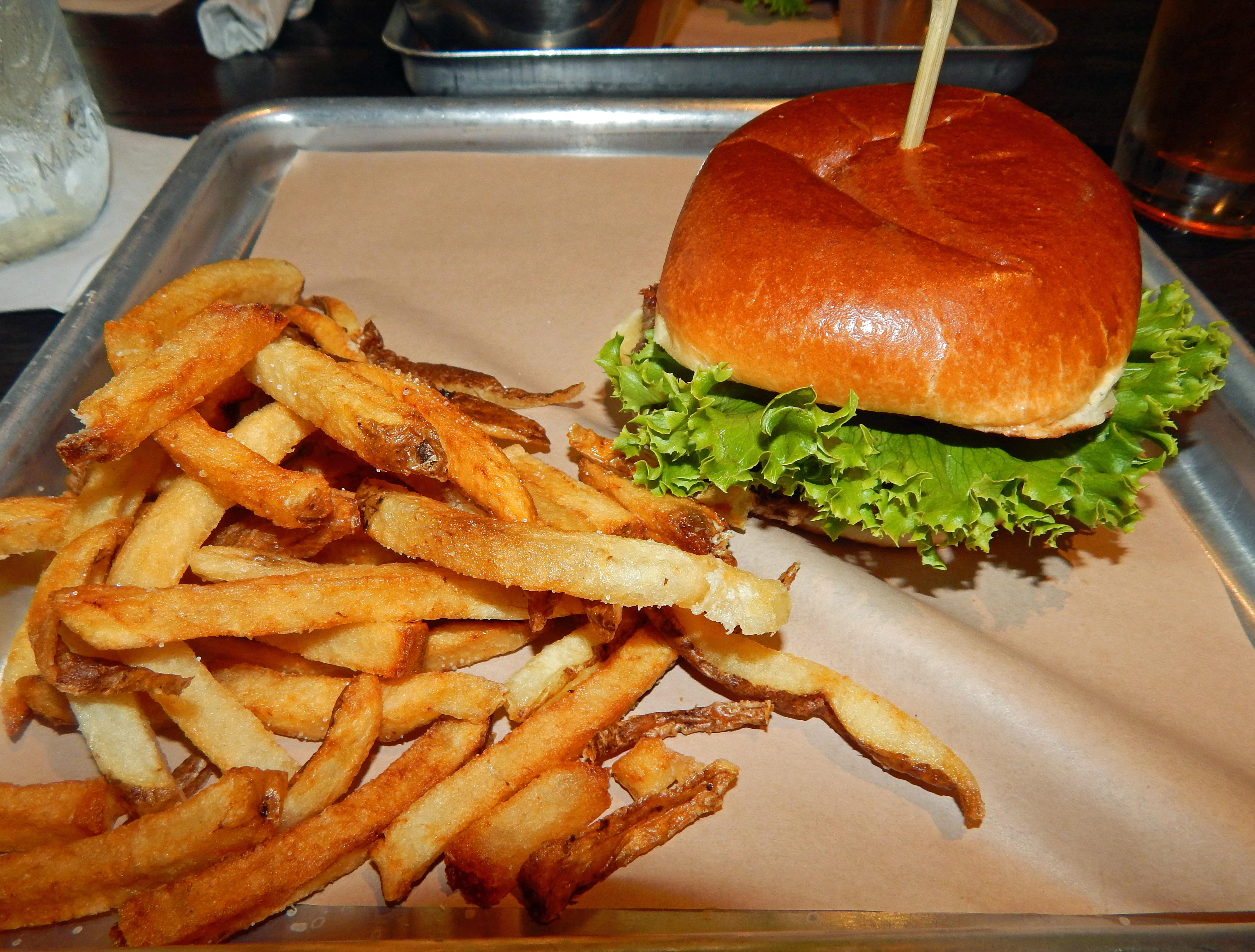 Impossible Burger and Fries