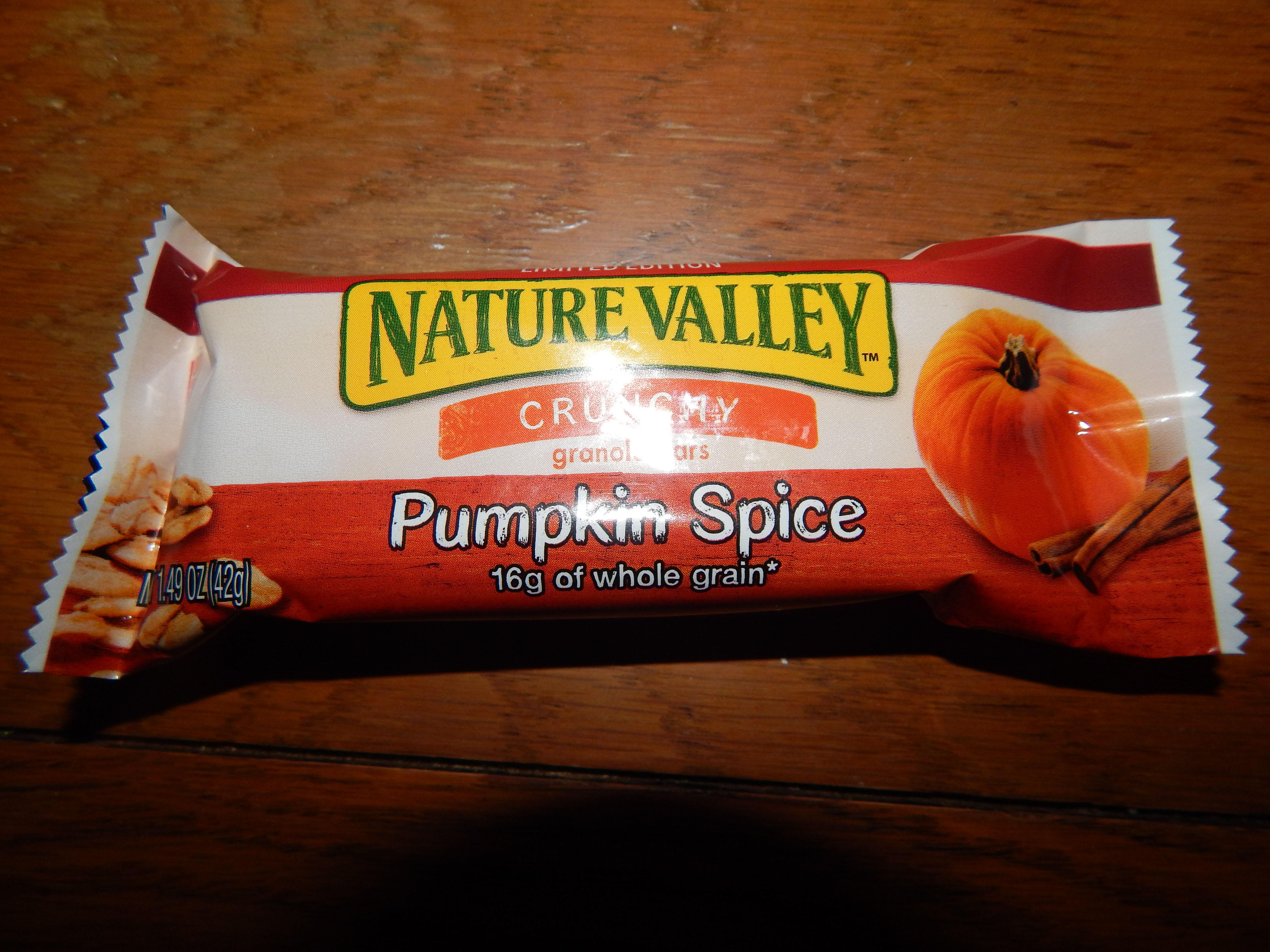 Nature Valley Pumpkin Spice Granola Bar In Wrapper